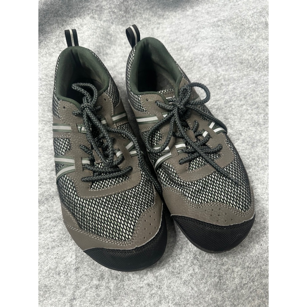 Xero Shoes Terra Flex Mens 12 Trail Running Hiking Barefoot Sneakers Green Grey